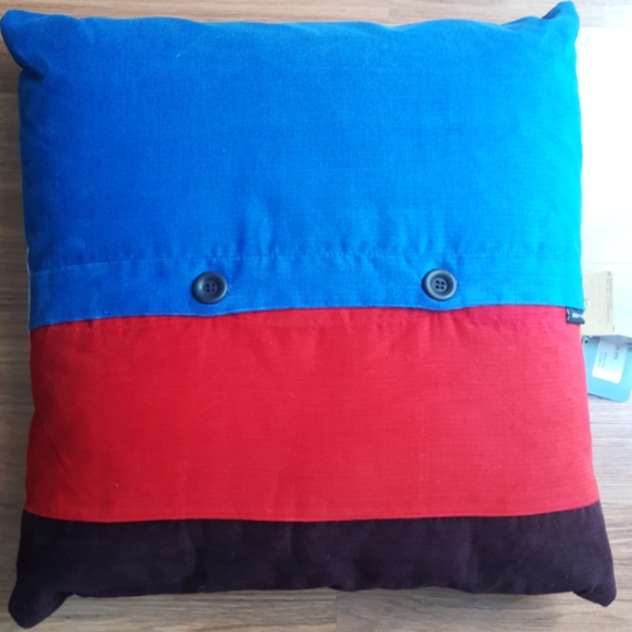 Roy striped corduroy pillow - Picture 2 of 3